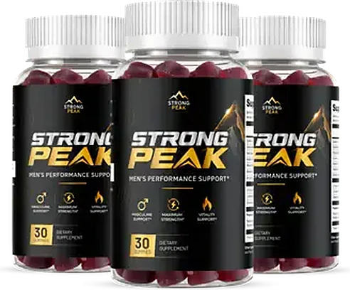 3 bottles of StrongPeak gummies